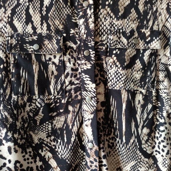 BCBGMAXASRIA Animal print blouse - Small - Picture 3 of 7